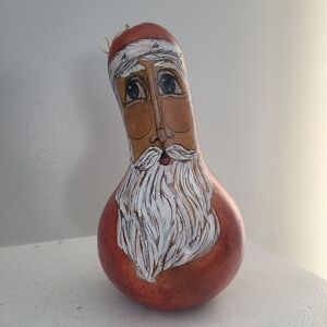 Karen Lee Spencer Painted Gourd Signed Vintage Piece
